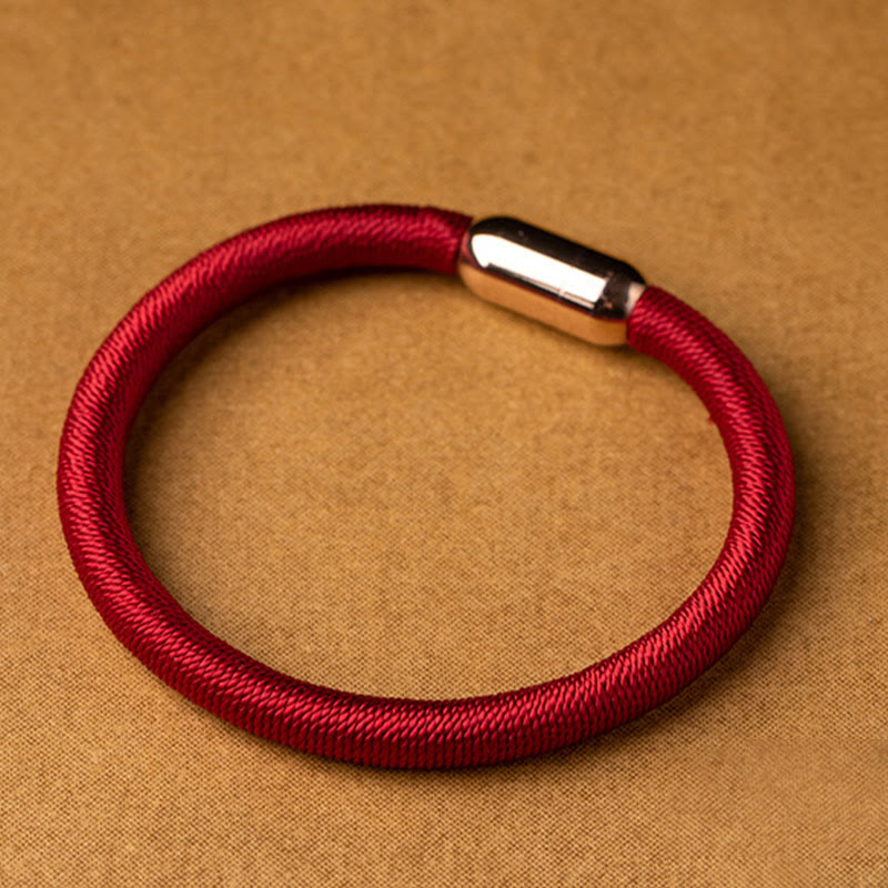Tibetan Handmade King Kong Knot Protection Magnetic Buckle Braided Bracelet