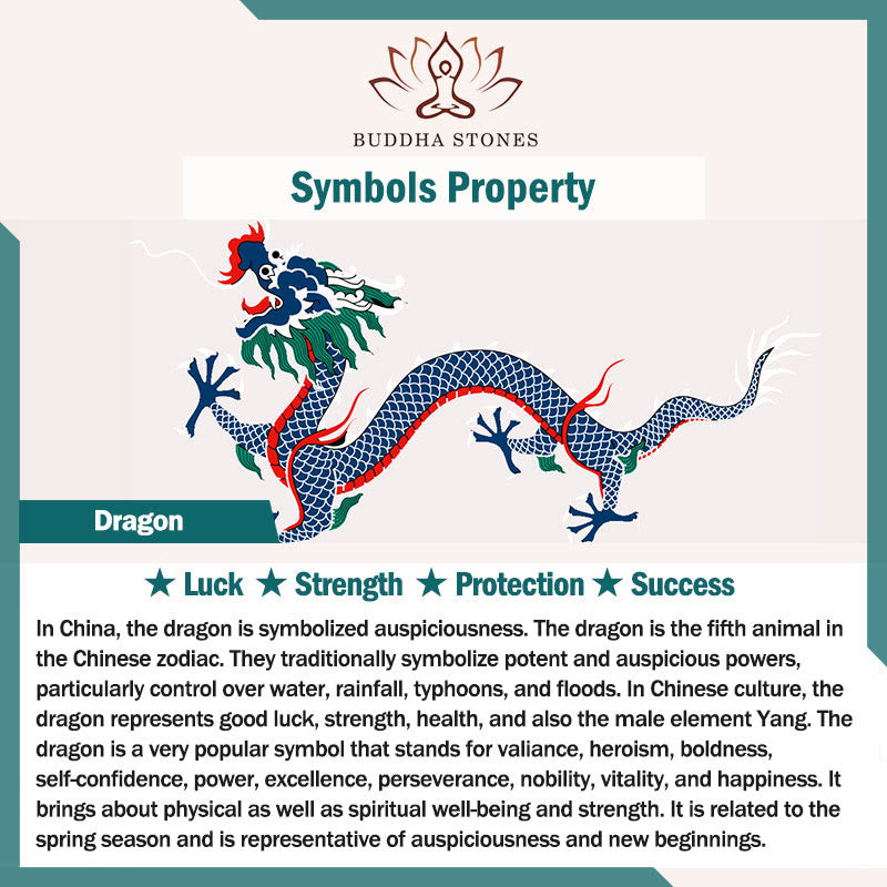 Handmade 925 Sterling Silver Year of the Dragon Phoenix Peace Buckle Luck Couple Bracelet