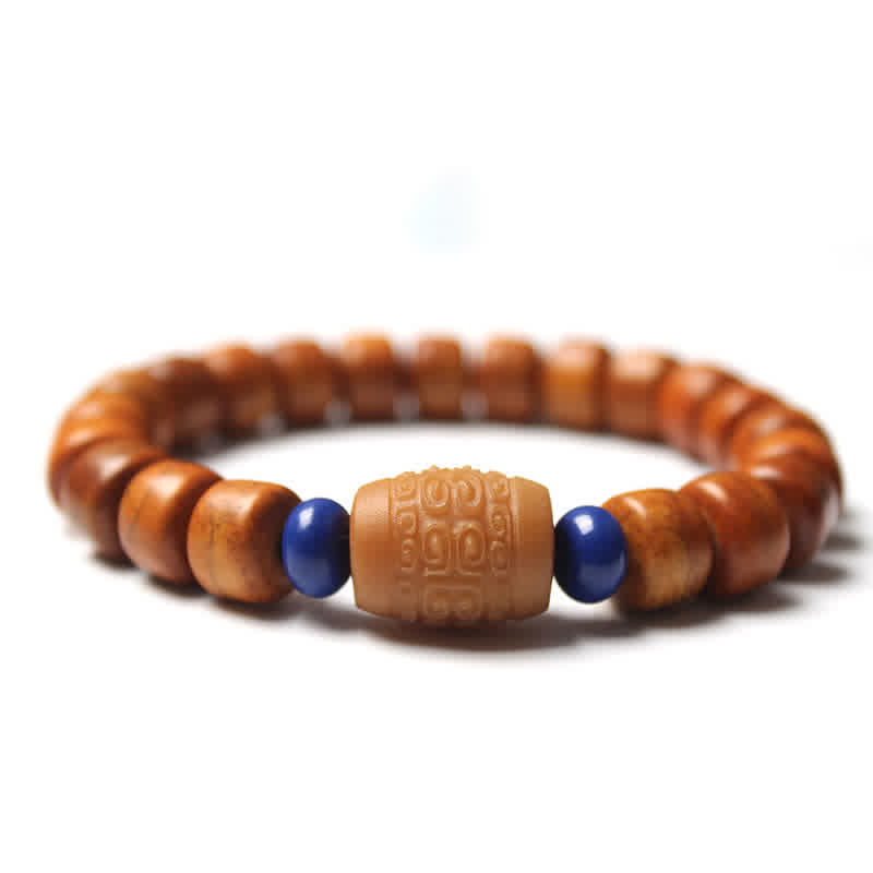 Tibetan Bone Beads Om Mani Padme Hum Strength Bracelet