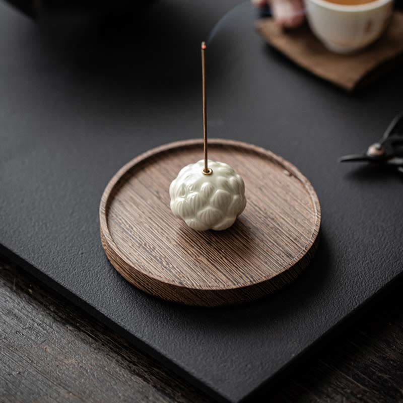 Mini Lotus Flower Meditation Ceramic Stick Small Incense Burner Decoration