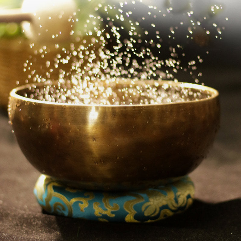 Tibetan Sound Bowl Handcrafted for and Meditation Positive Energy Singing Bowl Set