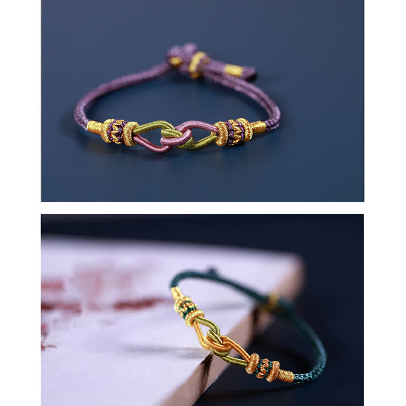 Handmade Knotting Faith Strength Braid String Bracelet