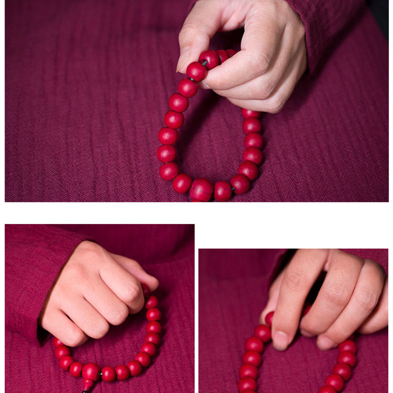 Abelia Biflora Wood Warding Off Evil Spirits Wrist Mala