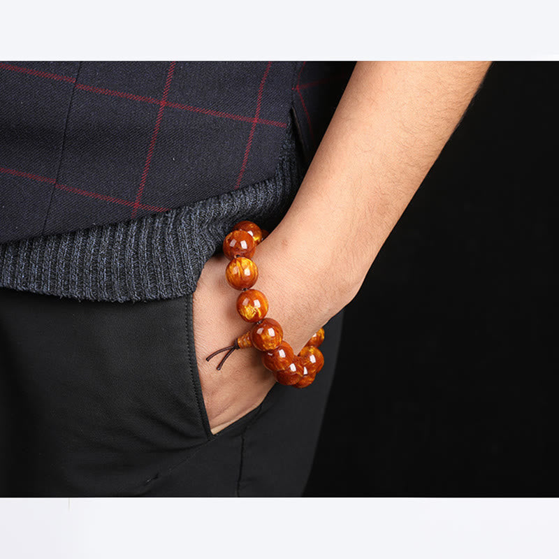 Golden Sea Willow Success Positive Bracelet Mala