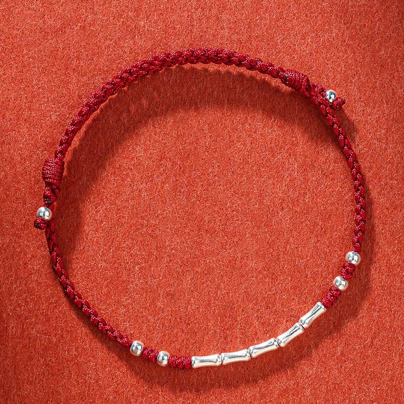 Tibet Handmade Multicolored Bamboo Protection Braided String Bracelet