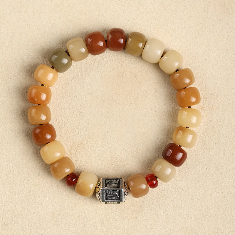 Natural Bodhi Seed The Lord of the Corpse Forest Om Mani Padme Hum Wisdom Bracelet