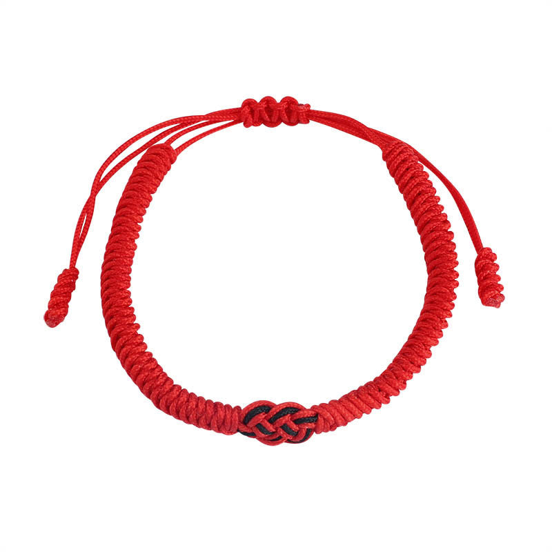 2Pcs Tibetan Luck Chinese Knot Protection String Bracelet