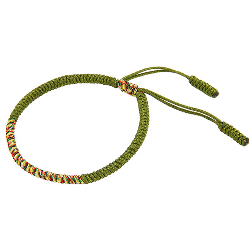 Tibetan Handmade Multicolor King Kong Knot Luck Strength Braided Bracelet