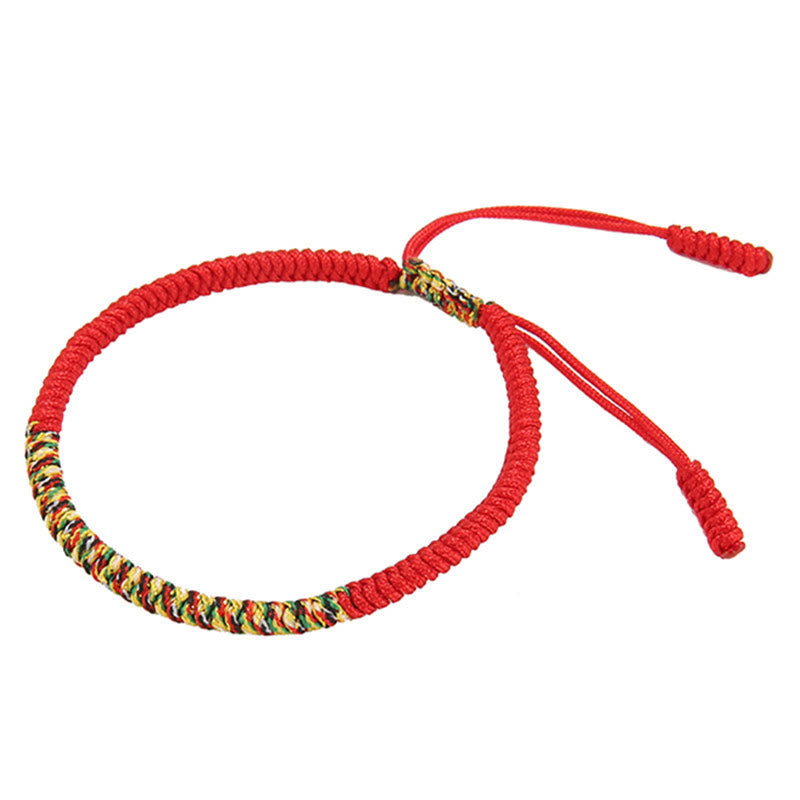Tibetan Handmade Multicolor King Kong Knot Luck Strength Braided Bracelet