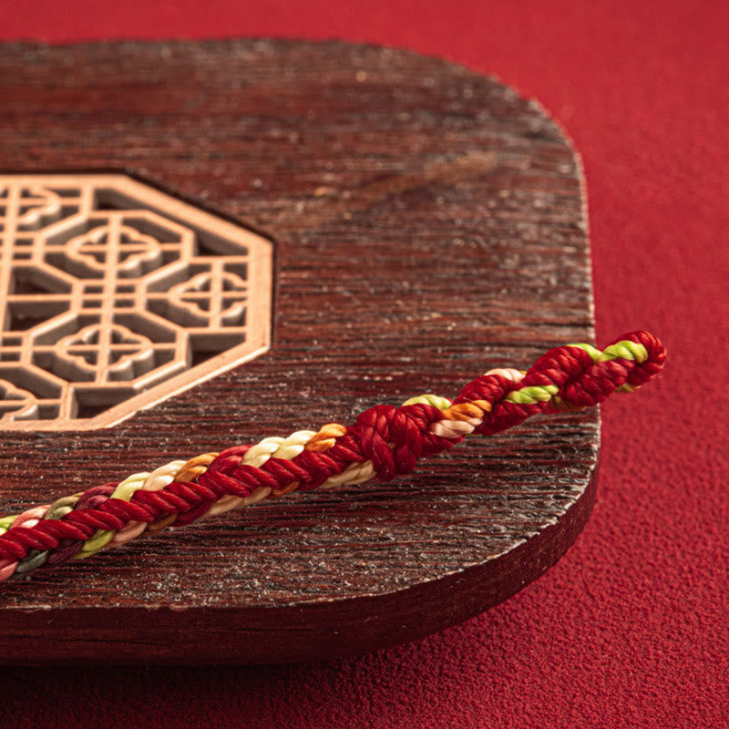 "May You Be Safe And Lucky In The Year Ahead" Multicolored Bracelet
