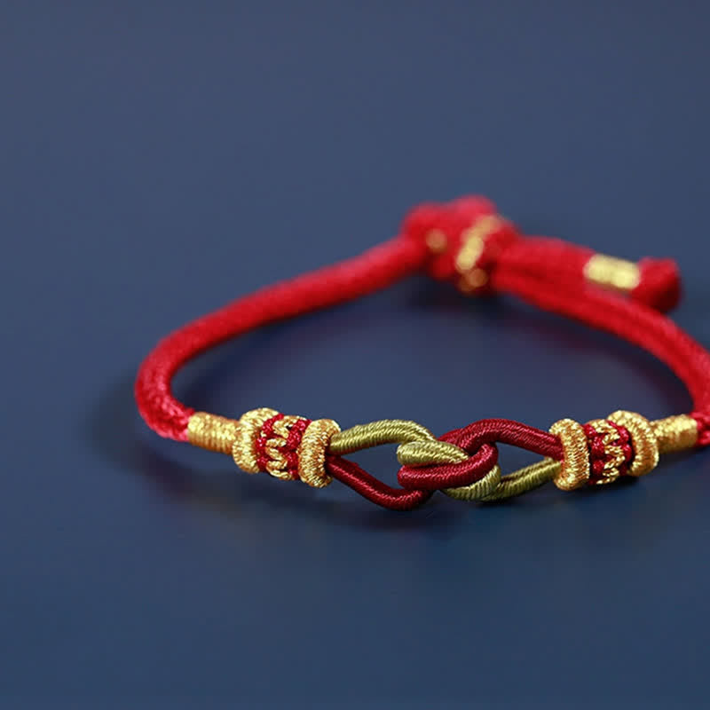 Handmade Knotting Faith Strength Braid String Bracelet