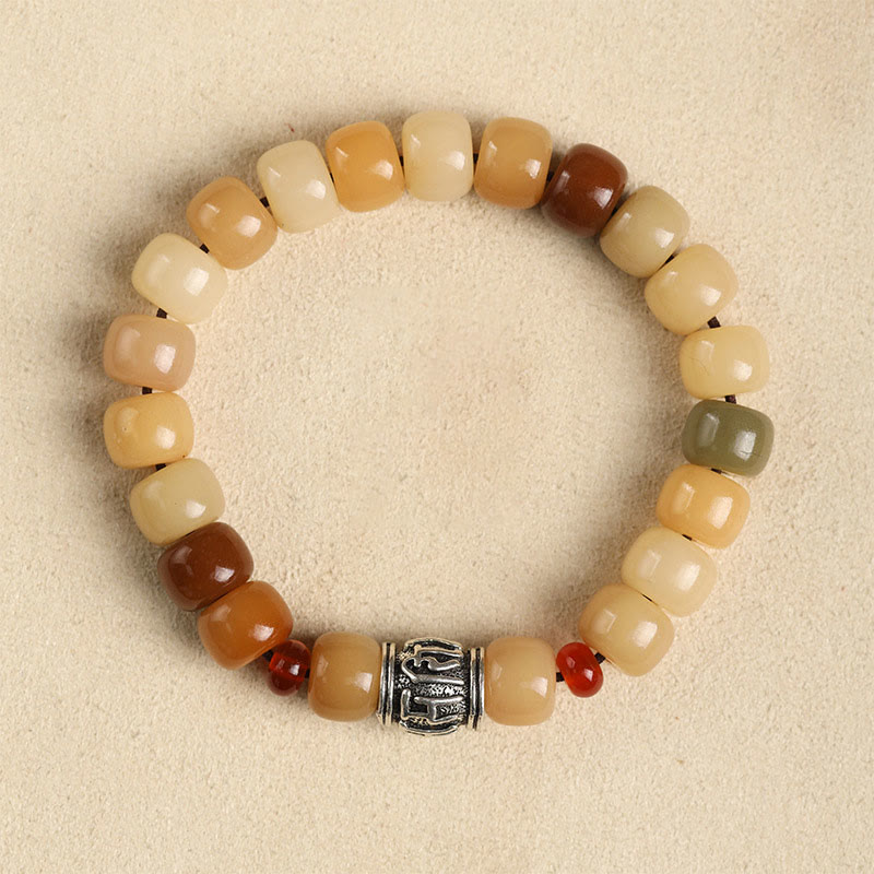 Natural Bodhi Seed The Lord of the Corpse Forest Om Mani Padme Hum Wisdom Bracelet