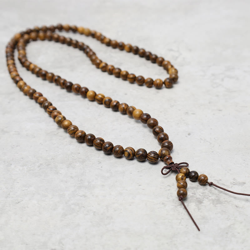 108 Mala Beads Bracelet Prayer Meditation Sandalwood Elastic