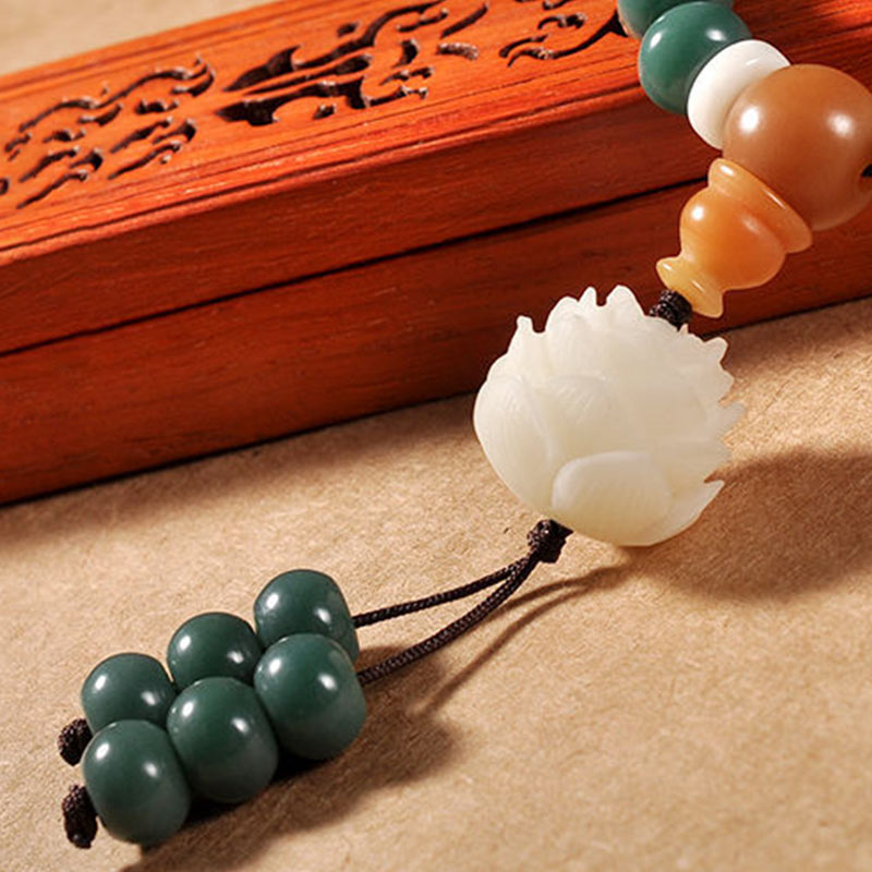 Lotus Cyan Bodhi Seed Success Bracelet