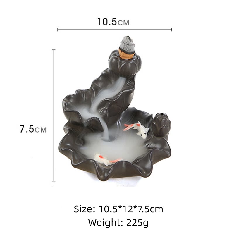Koi Fish Lucky Incense Burner Decoration