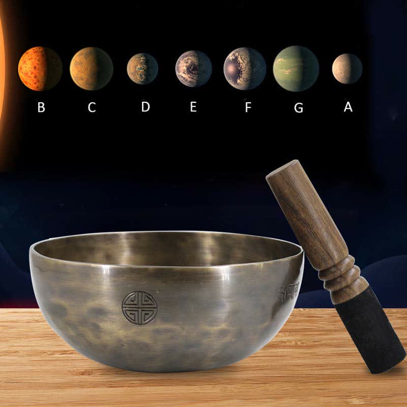Lunar Rainbow Full Moon Singing Bowl Handcrafted for and Meditation Positive Energy Sound Bowl Set