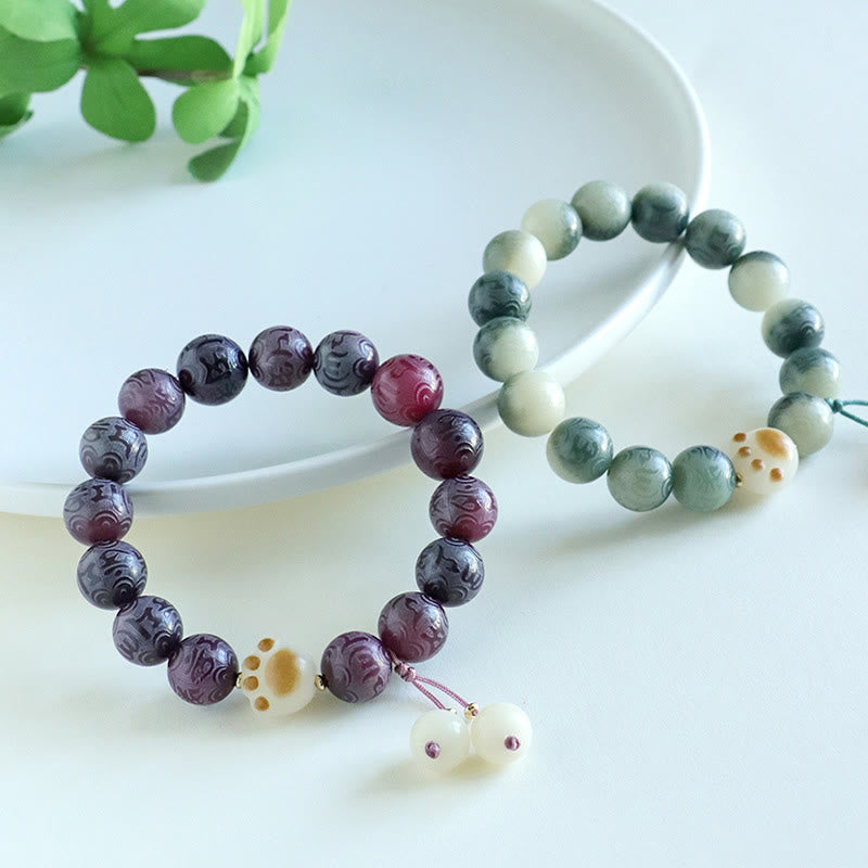 Bodhi Seed Om Mani Padme Hum Carved Harmony Bracelet