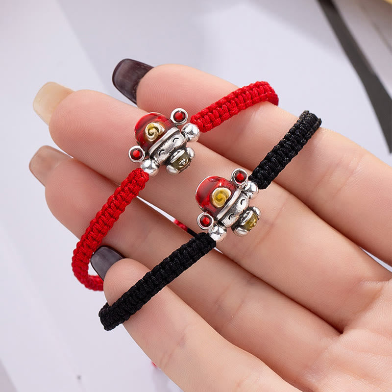 God of Wealth Handmade Thread Luck Strength Braid Bracelet