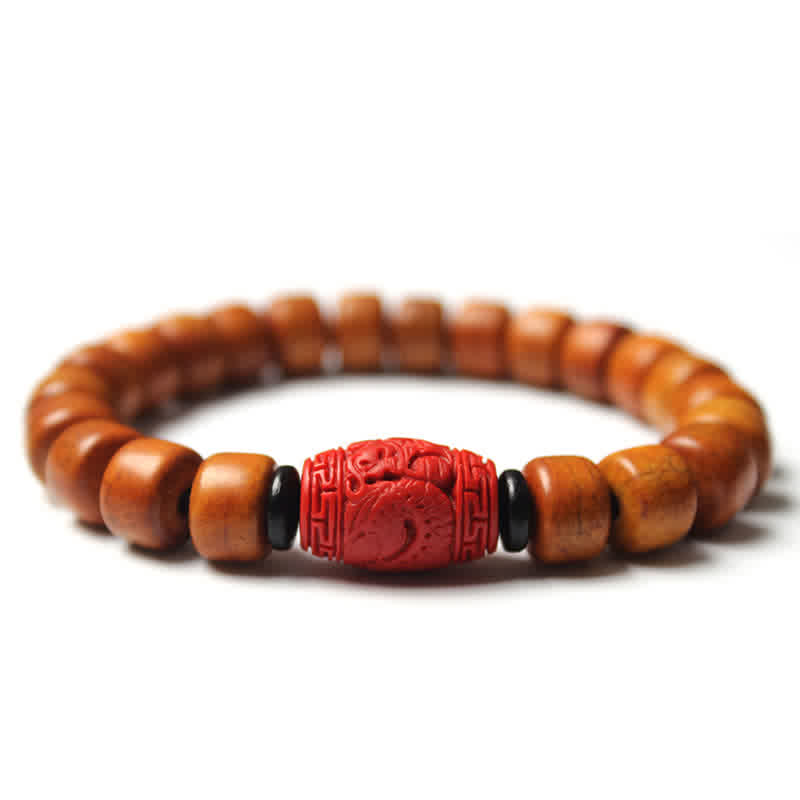 Tibetan Bone Beads Om Mani Padme Hum Strength Bracelet