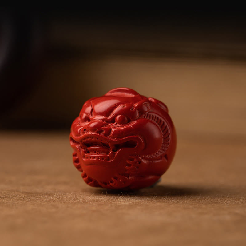 Tibet Om Mani Padme Hum PiXiu Copper Coin Small Leaf Red Sandalwood Cinnabar Protection Key Chain