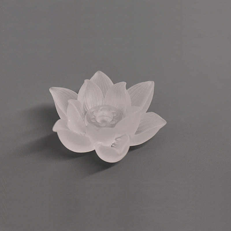 Mini Lotus Liuli Crystal Meditation Stick Incense Burner