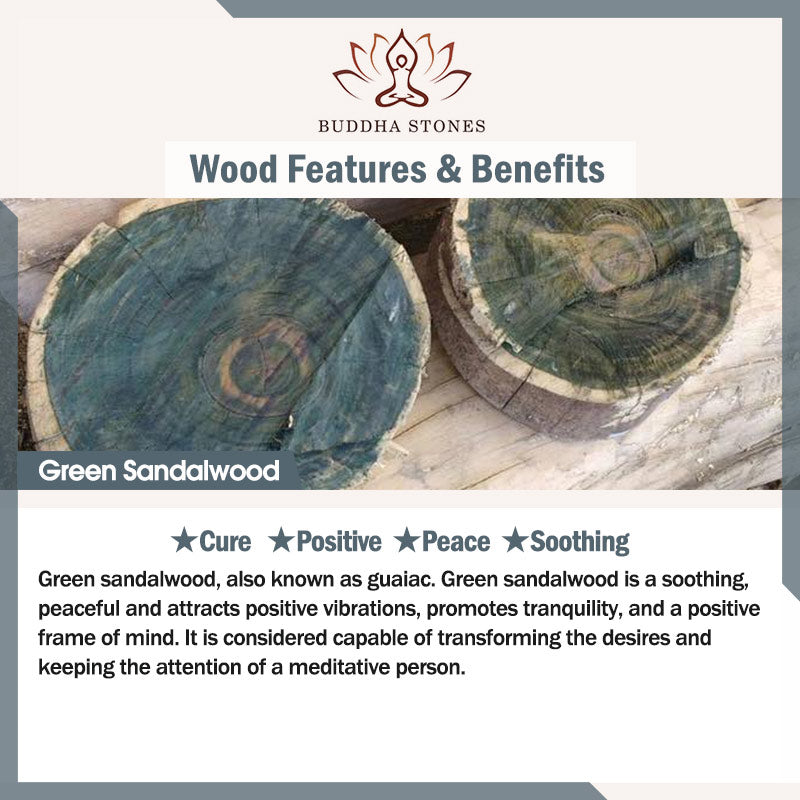 Small Leaf Red Sandalwood Green Sandalwood Six True Words Peace Bracelet