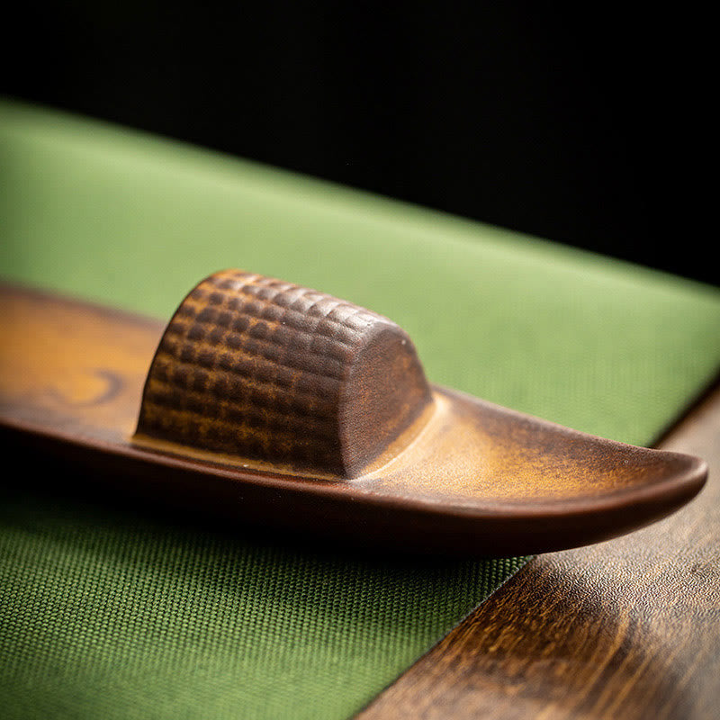 A Lonely Fisherman Afloat Ceramic Incense Burner