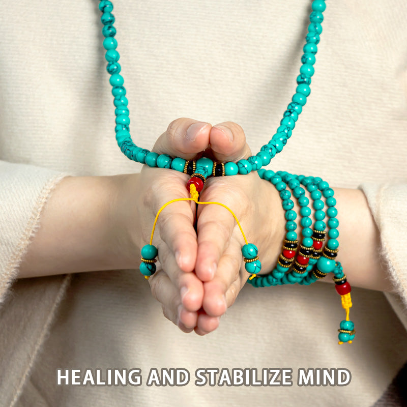 Tibetan Turquoise Mala Bracelet