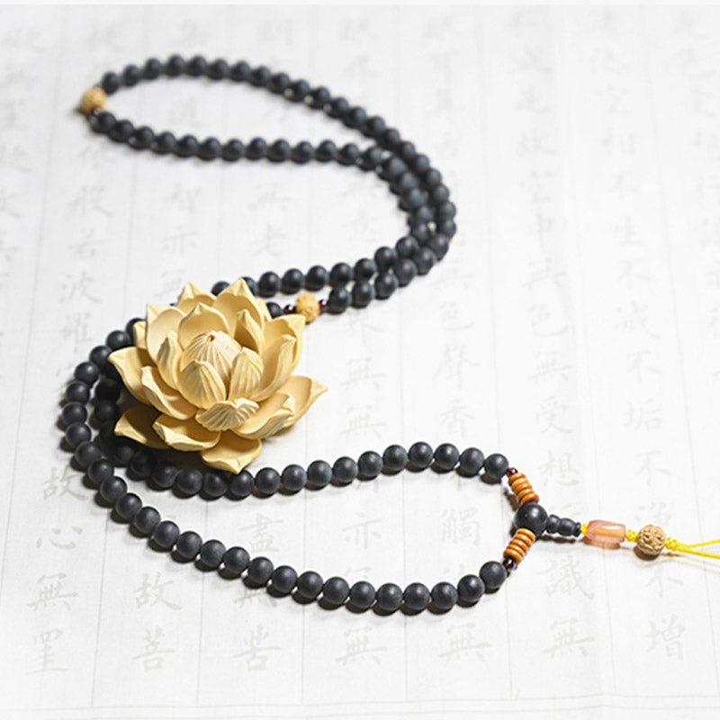 Tibetan Mala Cypress Bodhi Seed Red Agate Bracelet