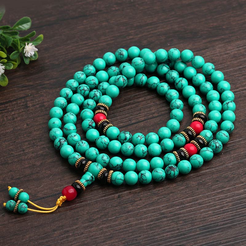 Tibetan Turquoise Mala Bracelet