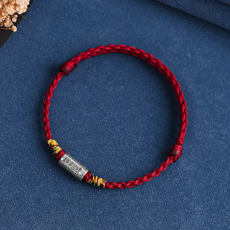 Handcrafted 925 Sterling Silver Everything Goes Well Design Protection Strength Bracelet Anklet