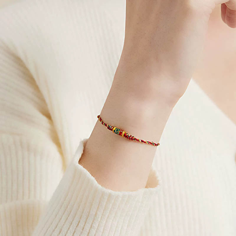 Handcrafted Koi Fish Wealth Prosperity Braided Rope Bracelet